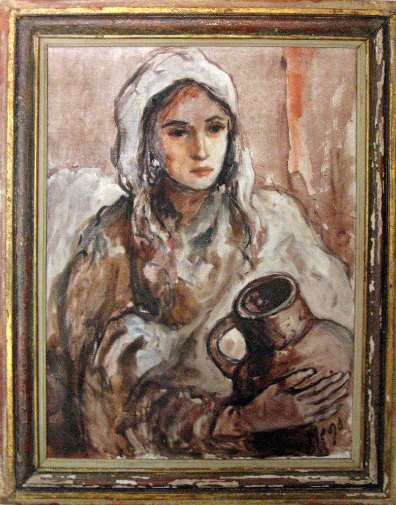 GIRL WITH PITCHER 60 x 80 cm