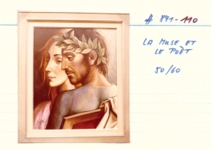 Le Muse et Le Poet Front Index Card Halsaver