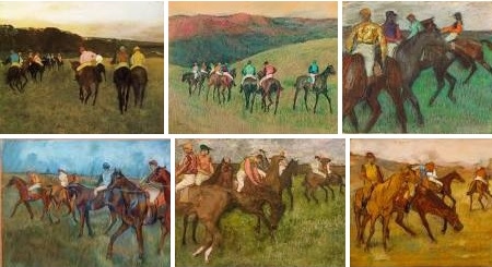 Degas Horses Collage